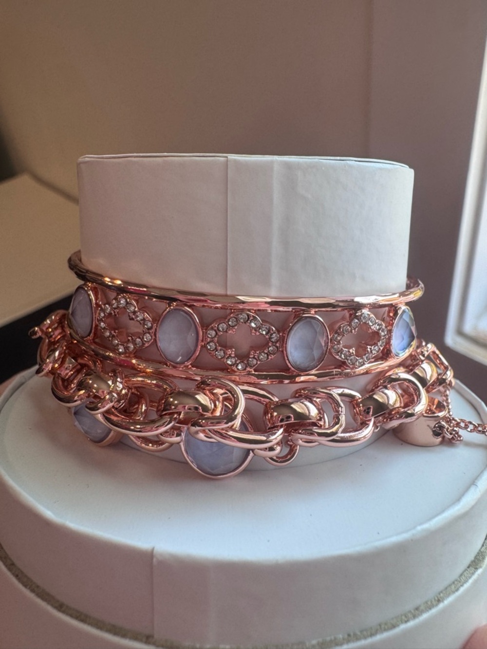 BP Bomb Party Dreaming in waves rose gold plating. $130 MSRP - Picture 4 of 4